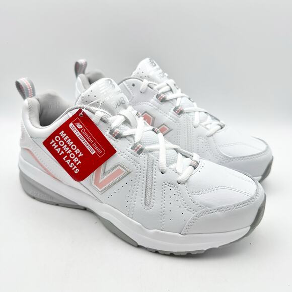 New Balance Womens WX608v5 Running Sneakers US 9 B EU 40.5 White Pink NWOB - Picture 5 of 12